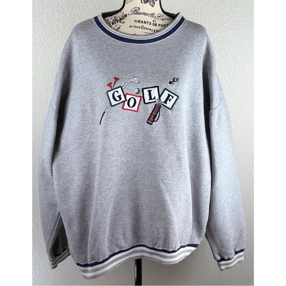 Vintage Other - Clubfellow Vintage Men's Cotton Blend Embroidered Golf sweatshirt,, size XL